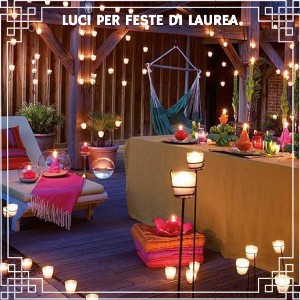 Decorazioni luminose per feste di laurea