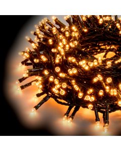 Catena luminosa 18,5 m 450 led, memory controller, bianco tradizionale