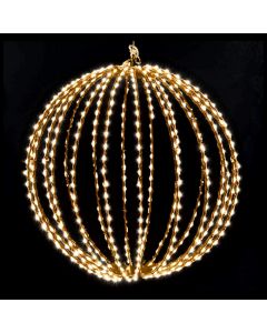 Sfera luminosa 3D Ø 30 cm, 500 microled metal copper, luce fissa, bianco classic