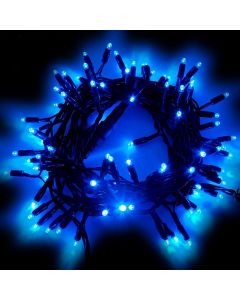 Catena di Natale 10 m, 120 Maxiled luce fissa, prolungabile, blu