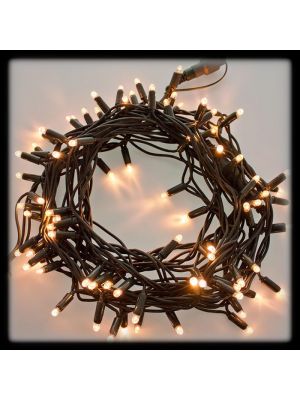 Catena lineare 10 m 200 maxi led bianco classic, trasformatore non incluso