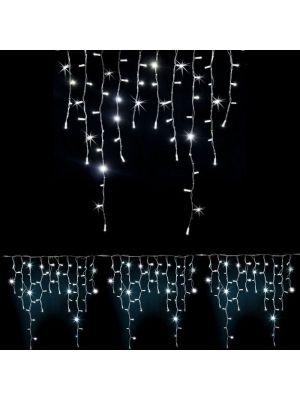 Ice light 180 Maxiled Flashled Diamond 3 x h 1 m - prolungabile - bianco ghiaccio