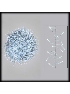 Catena lineare festone 22,5m, cluster 2200 miniled bianco freddo