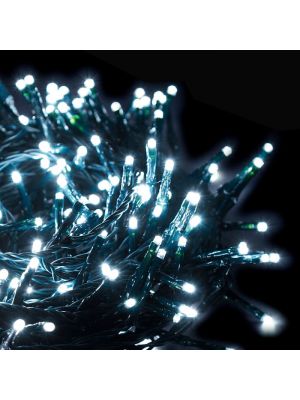 Catena di luci extralong 34,10 m - 480 miniled con memory controller - bianco ghiaccio