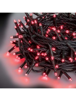 Catena a led extralong 25,70 m 360 miniled con memory controller rosso - uso interno/esterno