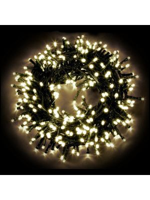 Catena grappolo 12,5 m - cluster 1104 mini led con memory controller - bianco classic