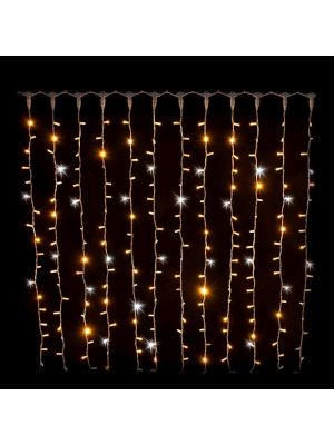Tenda 304 Maxiled Flashled Diamond 2 x h 1,5 m prolungabile senza cavo alimentazione bianco classic