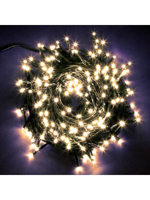 Catena luminosa extralong 53 m - 750 miniled con memory controller - bianco classic