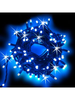 Catena 20 m - 200 maxiled Flashled Diamond - SENZA alimentazione - prolungabile - Blu
