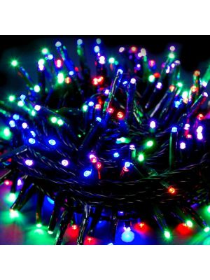 Catena extralong 70,4 m 1000 miniled con memory controller multicolor cavo verde