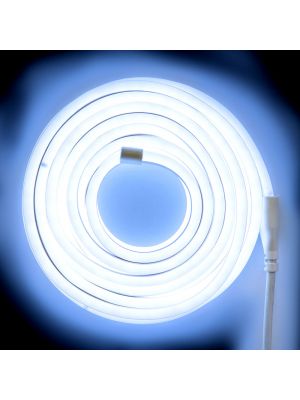 Tubo luminoso led bifacciale effetto neon 8 m - 960 led - luce fissa - bianco freddo