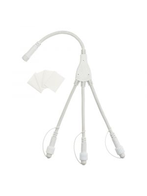 Connettore multiplo bianco a 3 uscite 230V per serie Vintage Led Pro da interno ed esterno