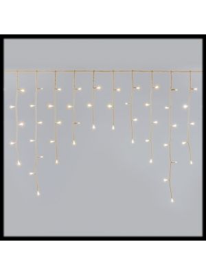 Tenda 420xh70 cm 186 Led SuperBright flashled prolungabile bianco classic caldo cavo bianco