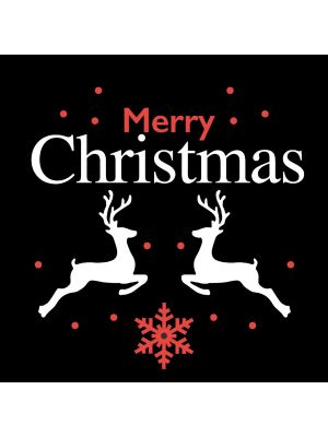 Gobo Ø37-23mm, per proiettore professionale, Merry Christmas con Renne e Cristallo
