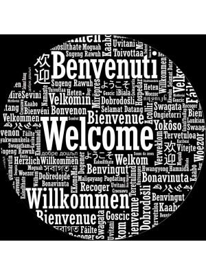 Gobo Ø37-23mm per proiettore professionale, Welcome