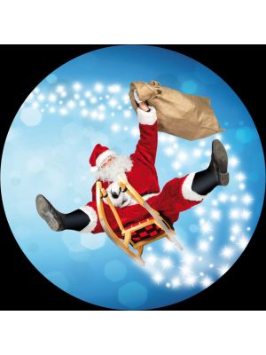 Gobo Ø37-23mm full color proiettore Babbo slittino volante con sacco pieno di doni