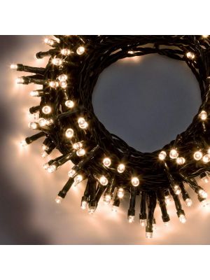 Catena di luci 20 m 500 led con memory controller bianco classic caldo
