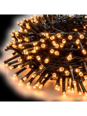 Catena luminosa 40,5 m mini cluster, 2000 led, con memory controller e timer, traditional