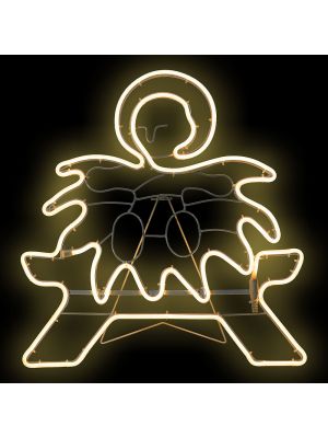 Bambino Gesù luminoso 55 x H 55 cm SMD neon bifacciale 384 led, bianco classic caldo