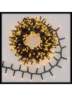 Catena nastro minicluster 10 m serie SMART CONNECT, 500 led reflex, bianco caldo