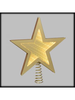 Puntale Stella albero di Natale Ø20cm. Luce fissa|bianco tradizionale 