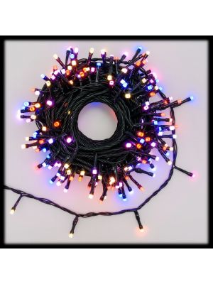 Prolunga di Natale 16m|200 LED Ø 5 mm. Prolungabile|bianco caldo e RB