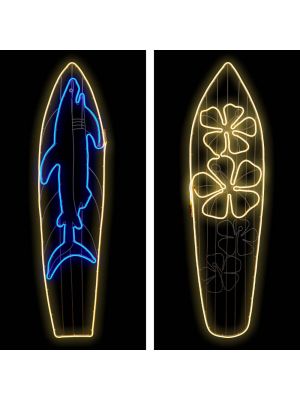 Mix 2 Tavole Surf H140cm luminose|neon bifacciale|luce fissa 