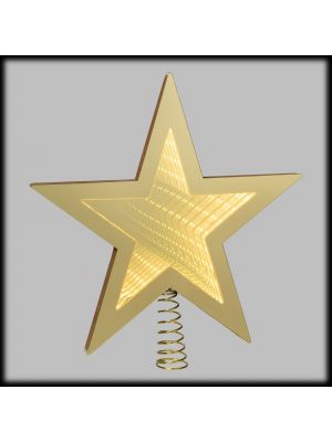 Puntale Stella albero di Natale Ø25cm. Luce fissa|bianco tradizionale 