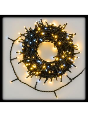 Catena luminosa 18 m 300 miniled reflex bianco classic 