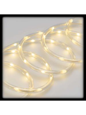 Tubo luminoso a led 20 m ø 10 mm 400 led con memory controller, bianco caldo