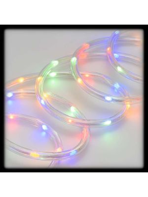 Tubo luminoso a led 10 m ø 10 mm 200 led con memory controller, multicolor