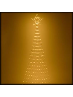 Decorazione albero stella cometa 4 m, bianco caldo, con memory controller 