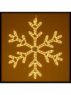 Cristallo di Neve in tubo luminoso Ø70 cm