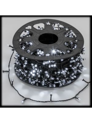 Catena 100 m 1000 maxiled, con gioco di luce multiflash diamond, bianco freddo