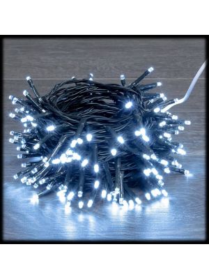 Catena luminosa a batteria 200 miniled, 10 m, memory controller, bianco freddo
