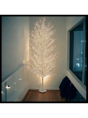 Albero luminoso champagne, h 230cm, 1560 microled bianco caldo e bianco freddo, flashled diamond. Prodotti di qualità|spedizione veloce in 24 ore in tutta Italia e tutta Europa. 