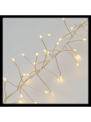 Catena di luci a nastro 20 m|1600 microled biacno caldo flashled