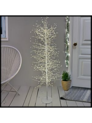 Albero luminoso bianco H110 cm, 792 microled bianco classic