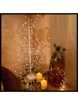 Albero luminoso da 90 cm con 78 microled bianco caldo