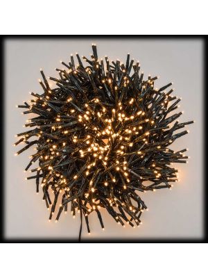 Catena lineare festone 22,5m, cluster 2200 miniled bianco tradizionale