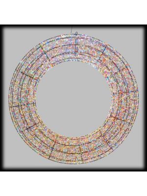 Decorazione natalizia 3D corona Ø110cm