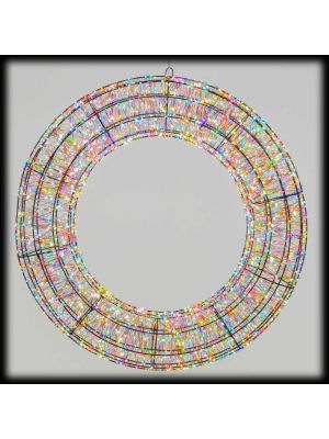 Decorazione natalizia 3D corona Ø75 cm
