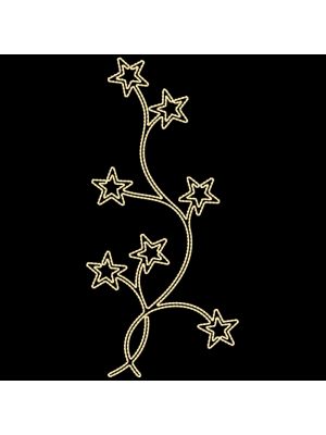 Decorazione luminosa di Natale laterale Starry Sprig - 120 x 260 cm