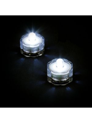 et 2 candele subacquee a batteria luce fissa bianco ghiaccio