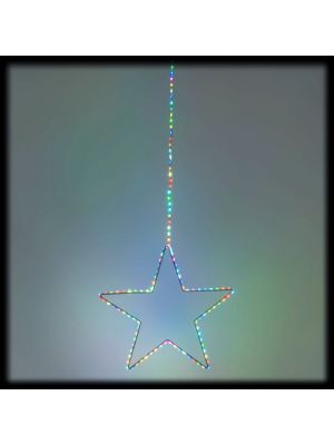 Stella luminosa 2D Ø 30 cm 113 microled Multiflash RGB 