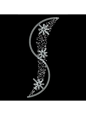 Decorazione natalizia per lampioni 'Alya' Flashled - 95 x 240 cm