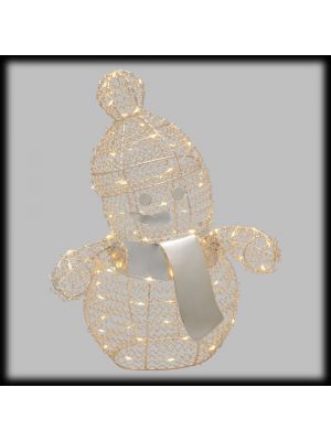 Pupazzo di neve luminoso di Natale H33cm