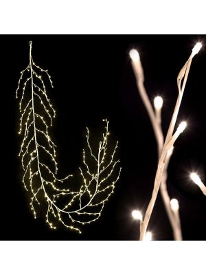 Decorazione luminosa ramo bianco H 3 m 288 led luce fissa bianco classic led reflex