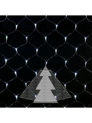 Decorazione rete di luci per albero di natale 195 led con controller bianco ghiaccio illuminata