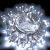 Catena 20 m - 200 maxi led luce fissa - SENZA trasformatore - Prolungabile - cavo bianco - Bianco Ghiaccio